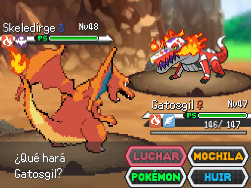 Pokémon Añil Batalla pokémon